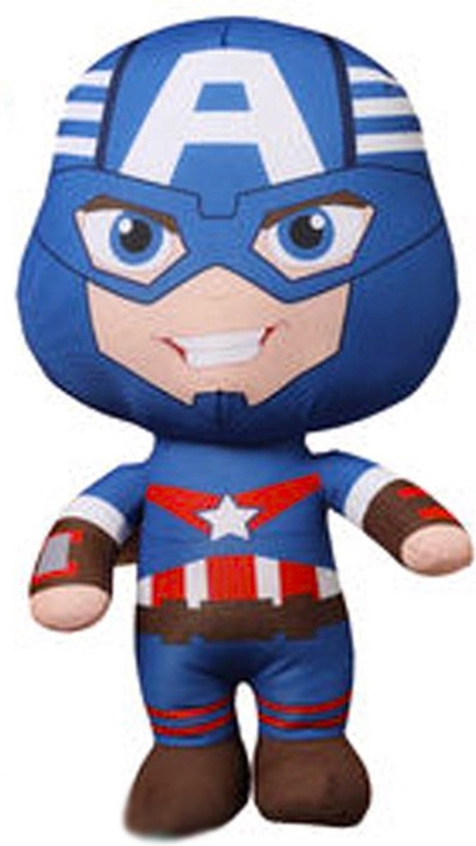 Captain America Marvel Avengers Pluche Knuffel 42 cm XL  | Marvels Movie Plush Toy | Speelgoed knuffelpop superheld voor kinderen jongens meisjes
